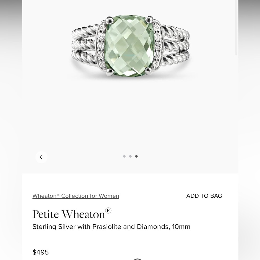 David Yurman petite Wheaton - prasiolite